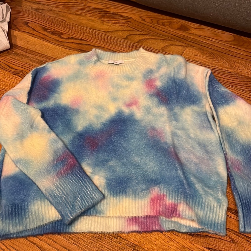 Colorful Tie Die watercolor sweater